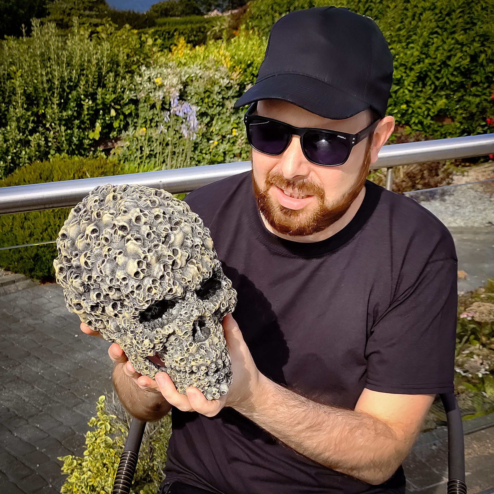 Skull of Skull *Life Size* Hand-painted decorative Skull. Handmade decoration item.