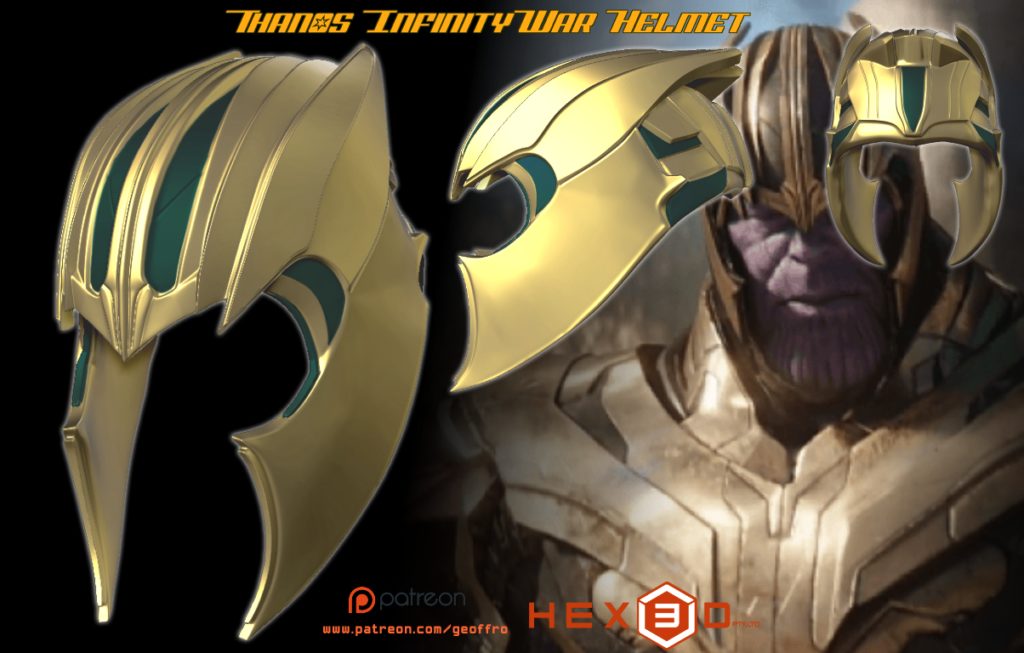 thanos infinity war helmet